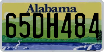 AL license plate 65DH484