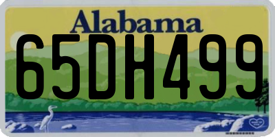 AL license plate 65DH499