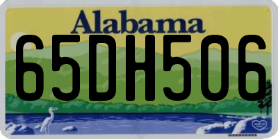 AL license plate 65DH506
