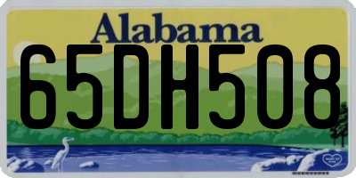 AL license plate 65DH508