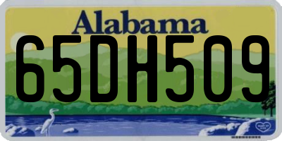 AL license plate 65DH509