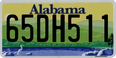 AL license plate 65DH511