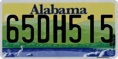 AL license plate 65DH515
