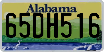 AL license plate 65DH516