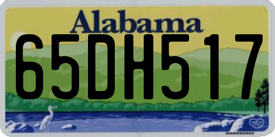 AL license plate 65DH517