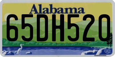 AL license plate 65DH520