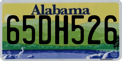 AL license plate 65DH526