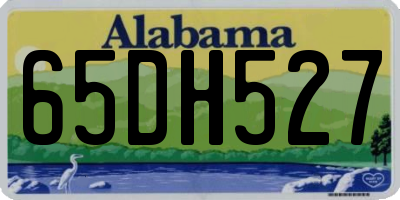 AL license plate 65DH527