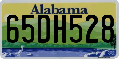 AL license plate 65DH528