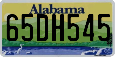 AL license plate 65DH545