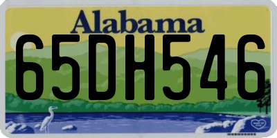 AL license plate 65DH546