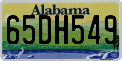 AL license plate 65DH549