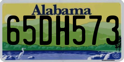AL license plate 65DH573