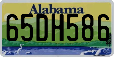 AL license plate 65DH586