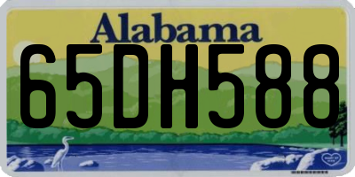 AL license plate 65DH588