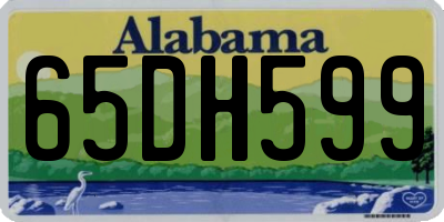 AL license plate 65DH599