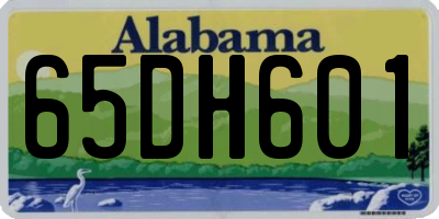 AL license plate 65DH601