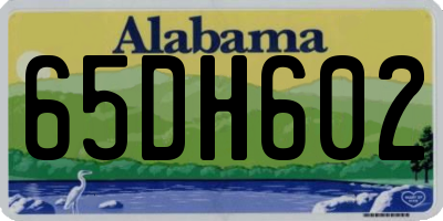 AL license plate 65DH602