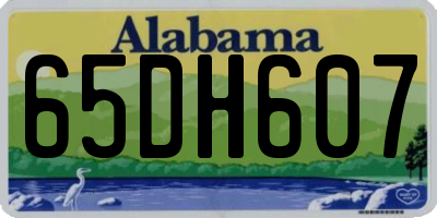 AL license plate 65DH607