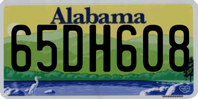AL license plate 65DH608