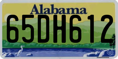 AL license plate 65DH612