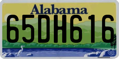 AL license plate 65DH616