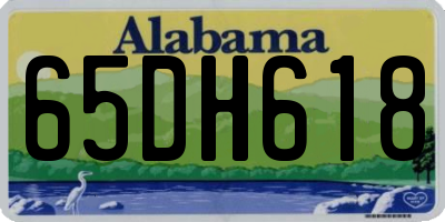 AL license plate 65DH618