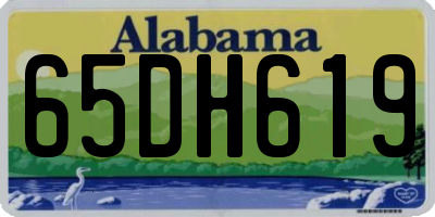AL license plate 65DH619