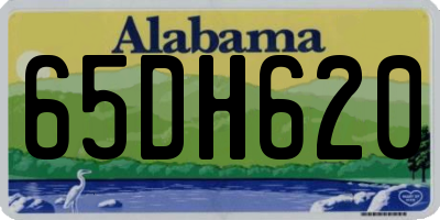 AL license plate 65DH620