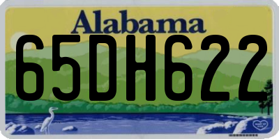 AL license plate 65DH622
