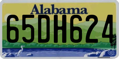AL license plate 65DH624