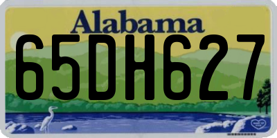 AL license plate 65DH627