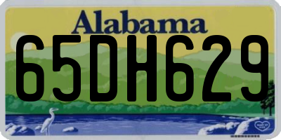 AL license plate 65DH629