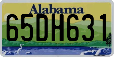 AL license plate 65DH631