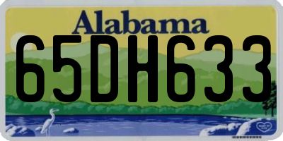 AL license plate 65DH633