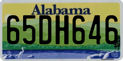 AL license plate 65DH646