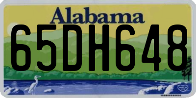 AL license plate 65DH648