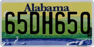 AL license plate 65DH650