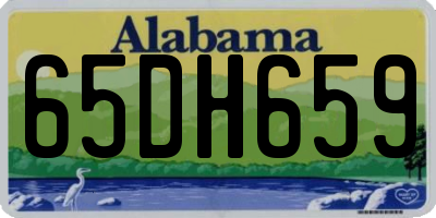 AL license plate 65DH659