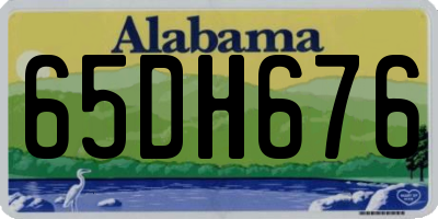 AL license plate 65DH676