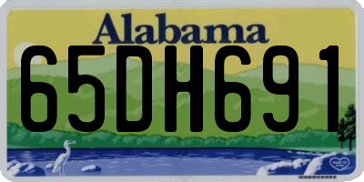 AL license plate 65DH691