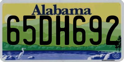 AL license plate 65DH692