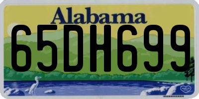 AL license plate 65DH699
