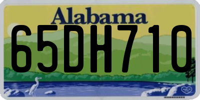 AL license plate 65DH710