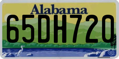 AL license plate 65DH720