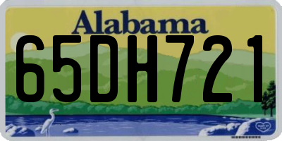 AL license plate 65DH721
