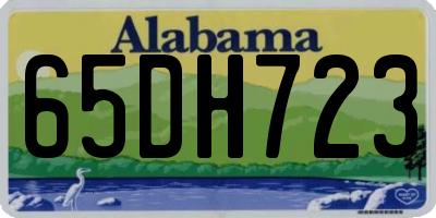AL license plate 65DH723