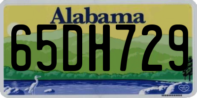 AL license plate 65DH729