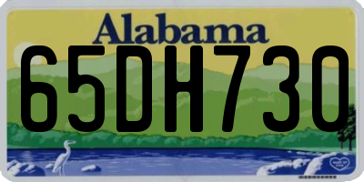 AL license plate 65DH730