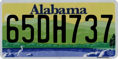 AL license plate 65DH737